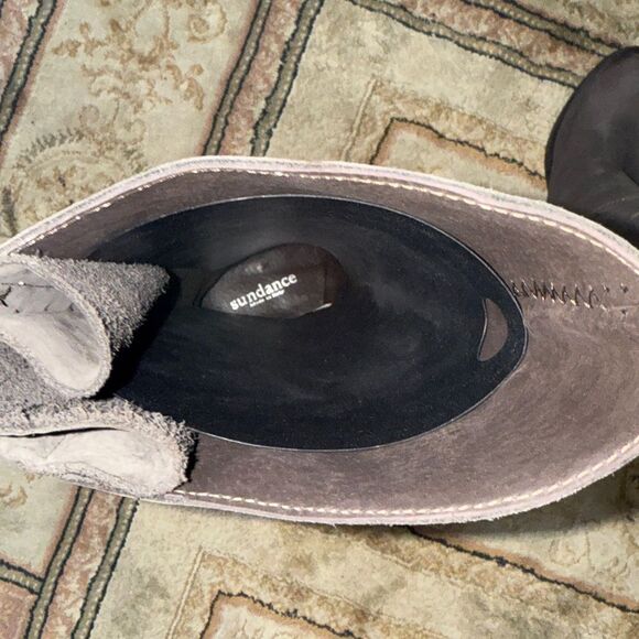 Sundance Catalog Women’s Sz 5.5-6/EU 36 Tall Rear Lace Up Leather Riding Boots - Picture 5 of 15